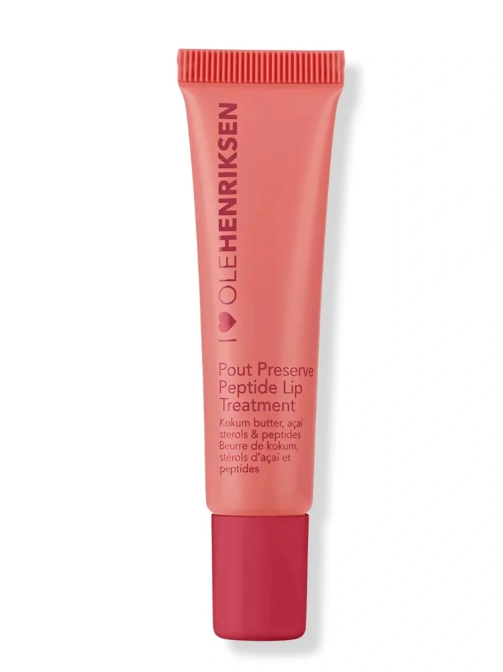 OLEHENRIKSEN Pout Preserve Peptide Lip Treatment in Strawberry Sorbet 12ml NEW